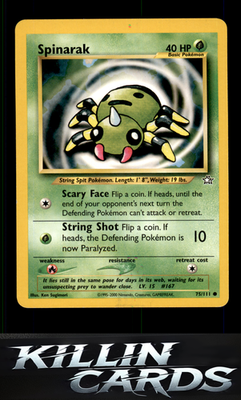 Spinarak 075/111 Pokemon Common Neo Genesis Card LP