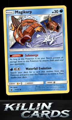 Magikarp 17/111 Pokemon Common SM - Crimson Invasion Card NM