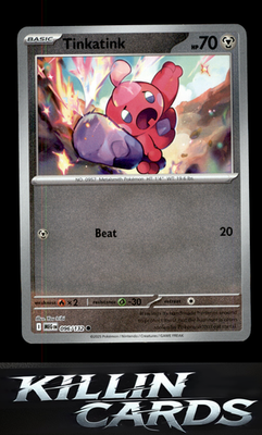 Reverse Holofoil Tinkatink 096/132 Pokemon Common ME01: Mega Evolution Card NM