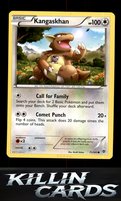 Kangaskhan 71/101 Pokemon Common Plasma Blast Card NM
