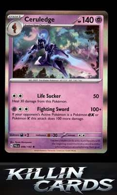 Ceruledge 098/193 Pokemon Rare SV02: Paldea Evolved Card NM