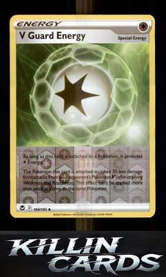V Guard Energy 169/195 Pokemon Uncommon SWSH12: Silver Tempest Card NM
