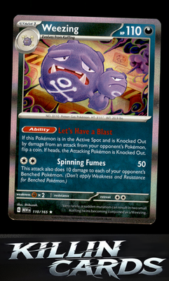 Weezing 110/165 Pokemon Rare SV: Scarlet & Violet 151 Card NM
