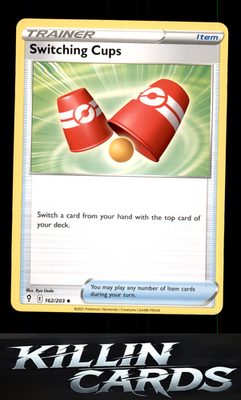 Switching Cups 162/203 Pokemon Uncommon SWSH07: Evolving Skies Card NM
