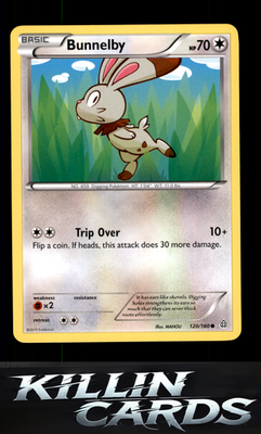 Bunnelby 120/160 Pokemon Common XY - Primal Clash Card NM