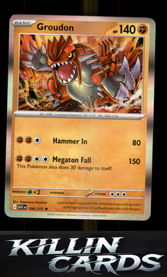 Groudon 108/217 Pokemon Rare ME: Ascended Heroes Card NM