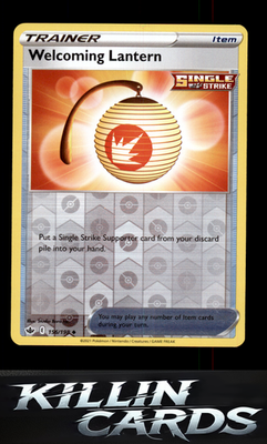 Reverse Holofoil Welcoming Lantern 156/198 Pokemon Uncommon SWSH06: Chilling Rei