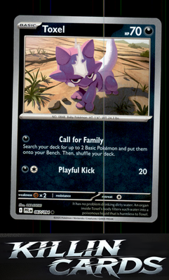 Reverse Holofoil Toxel 067/094 Pokemon Common ME02: Phantasmal Flames Card NM
