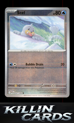 Reverse Holofoil Seel 021/094 Pokemon Common ME02: Phantasmal Flames Card NM