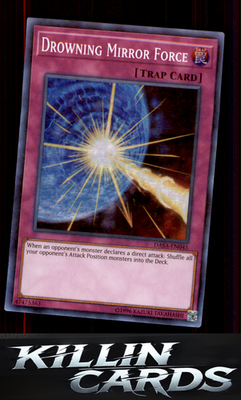 Drowning Mirror Force DASA-EN045 YuGiOh Super Rare Dark Saviors Card NM