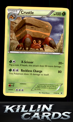 Crustle 7/101 Pokemon Uncommon Noble Victories Card NM