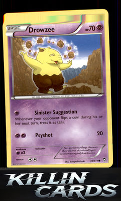 Drowzee 35/111 Pokemon Common XY - Furious Fists Card NM