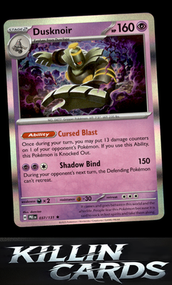 Dusknoir 037/131 Pokemon Rare SV: Prismatic Evolutions Card NM