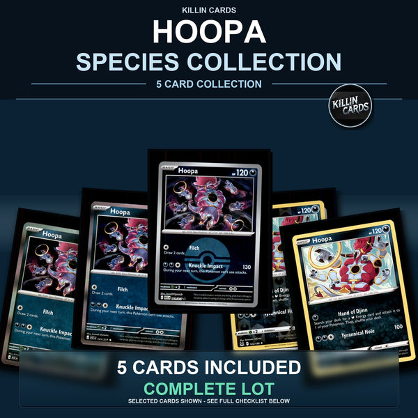 Pokemon TCG Hoopa Species Collection 5 Different Cards