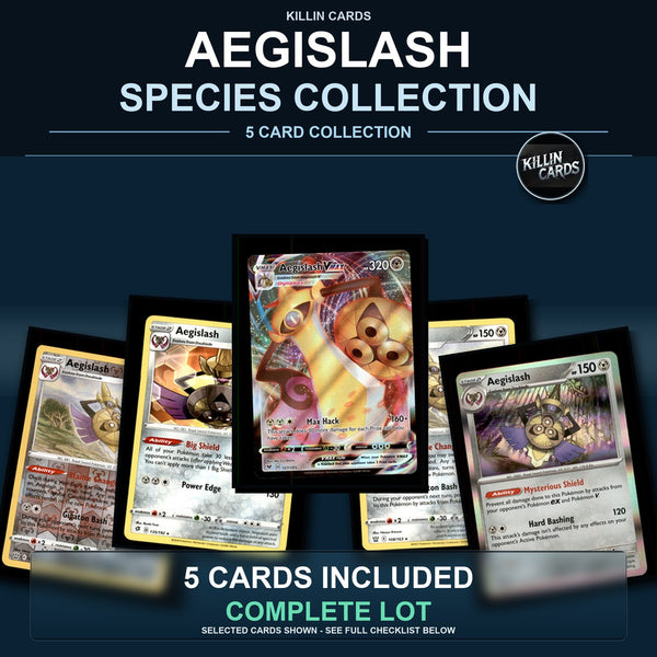 Pokemon TCG Aegislash Species Collection 5 Different Cards