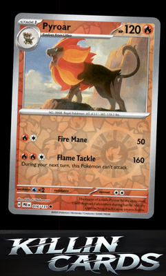Reverse Holofoil Pyroar 016/131 Pokemon Uncommon SV: Prismatic Evolutions Card N