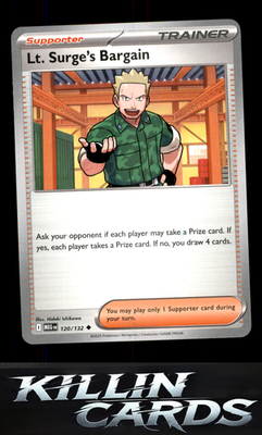 Lt. Surge's Bargain - 120/132 120/132 Pokemon Uncommon ME01: Mega Evolution Card