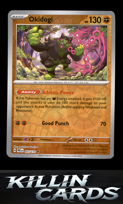 Reverse Holofoil Okidogi 057/131 Pokemon Rare SV: Prismatic Evolutions Card NM