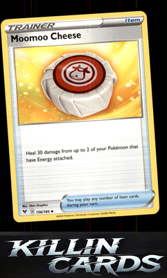 Moomoo Cheese 156/185 Pokemon Uncommon SWSH04: Vivid Voltage Card NM
