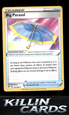 Big Parasol 157/189 Pokemon Uncommon SWSH03: Darkness Ablaze Card NM
