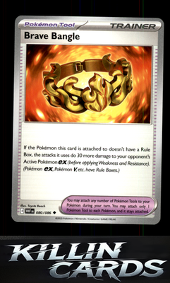 Brave Bangle 080/086 Pokemon Uncommon SV: White Flare Card NM