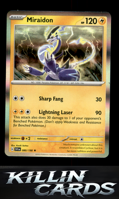 Miraidon 080/198 Pokemon Rare SV01: Scarlet & Violet Base Set Card NM