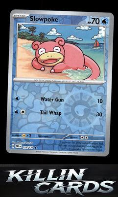 Reverse Holofoil Slowpoke 018/131 Pokemon Common SV: Prismatic Evolutions Card N