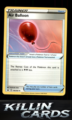 Air Balloon 156/202 Pokemon Uncommon SWSH01: Sword & Shield Base Set Card LP