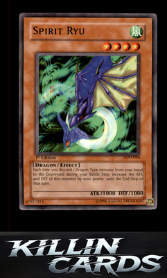 1st Edition Spirit Ryu LOD-036 YuGiOh Common Legacy of Darkness Card NM