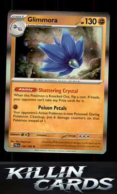 Glimmora 126/193 Pokemon Rare SV02: Paldea Evolved Card NM