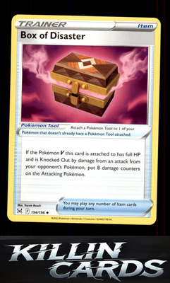Box of Disaster 154/196 Pokemon Uncommon SWSH11: Lost Origin Card NM