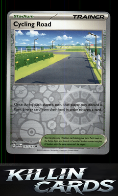 Reverse Holofoil Cycling Road 157/165 Pokemon Uncommon SV: Scarlet & Violet 151