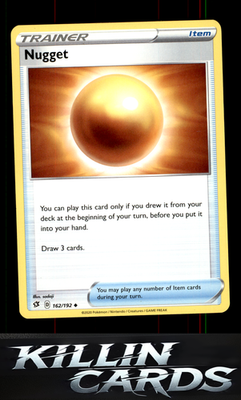 Nugget 162/192 Pokemon Uncommon SWSH02: Rebel Clash Card NM