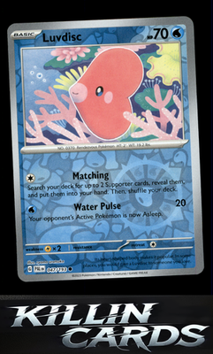 Reverse Holofoil Luvdisc 047/193 Pokemon Common SV02: Paldea Evolved Card NM