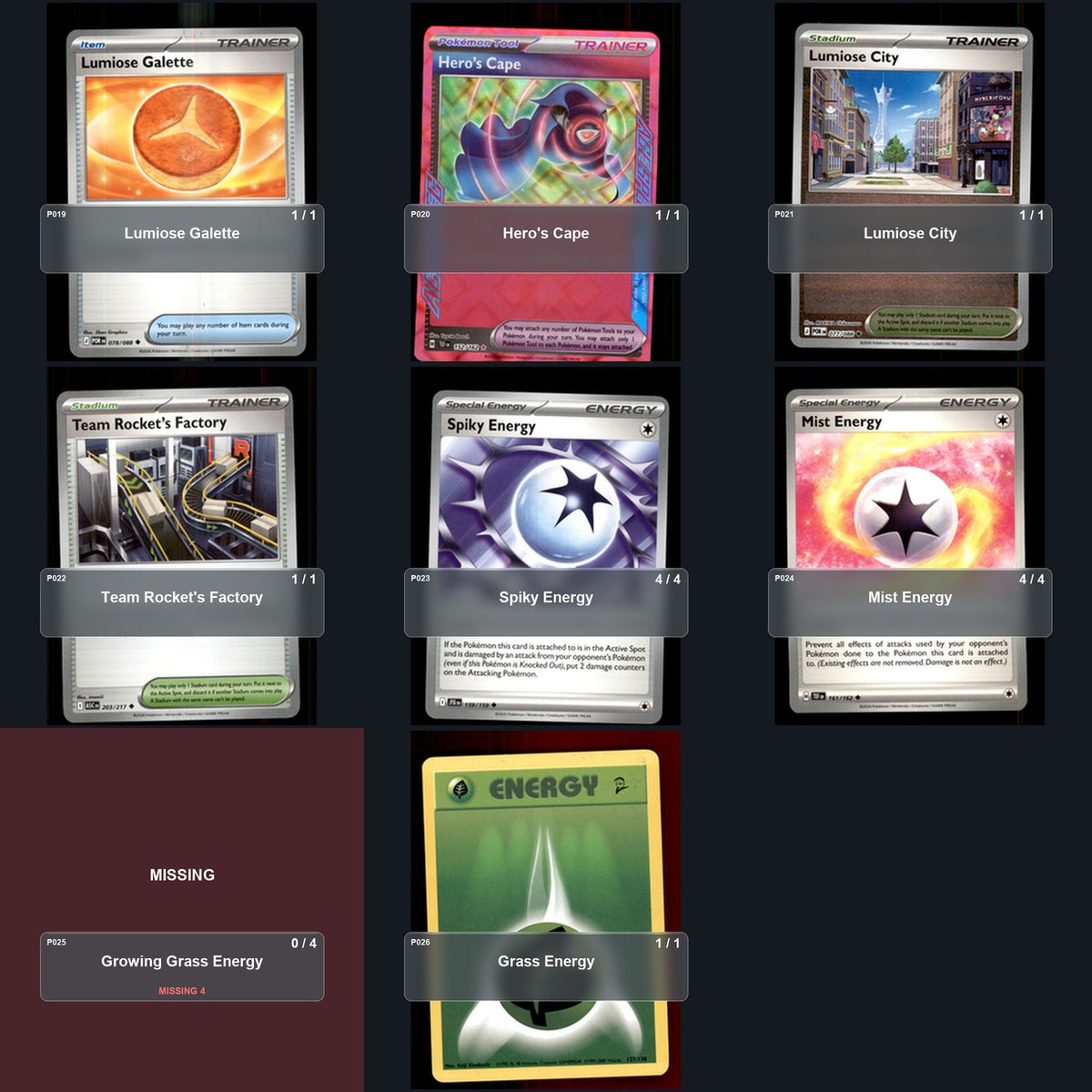 Partial Pokemon TCG NAIC 2026, New Orleans Crustle Decklist 52 Cards Deck