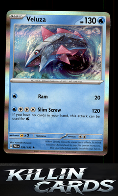 Veluza - 056/193 056/193 Pokemon Rare SV02: Paldea Evolved Card NM