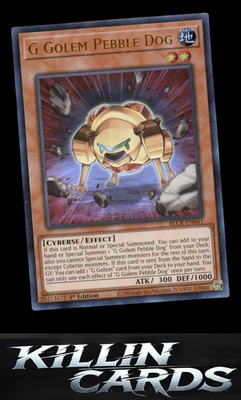 1st Edition G Golem Pebble Dog BLCR-EN041 YuGiOh Ultra Rare Battles of Legend: C