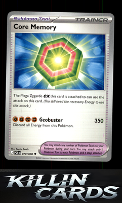 Core Memory 070/088 Pokemon Uncommon ME03: Perfect Order Card NM