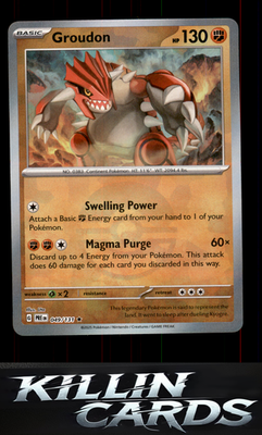 Groudon 049/131 Pokemon Rare SV: Prismatic Evolutions Card NM