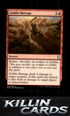 Goblin Barrage 128 Magic U Dominaria Card NM