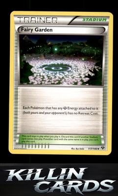 Fairy Garden 117/146 Pokemon Uncommon XY Base Set Card LP