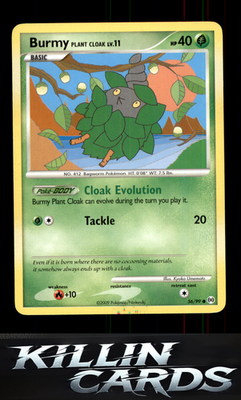 Burmy Plant Cloak 56/99 Pokemon Common Arceus Card LP