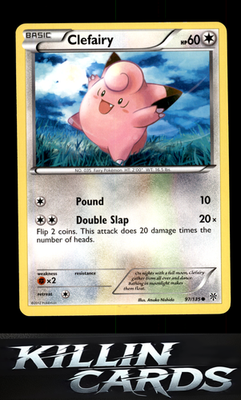 Clefairy 97/135 Pokemon Common Plasma Storm Card NM