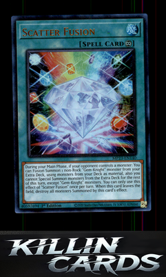 1st Edition Scatter Fusion MP23-EN140 YuGiOh Ultra Rare 25th Anniversary Tin: Du