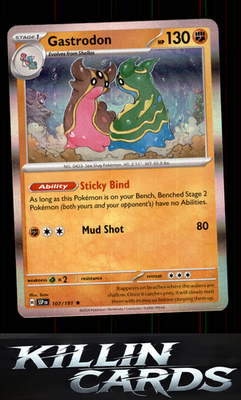 Gastrodon 107/191 Pokemon Rare SV08: Surging Sparks Card NM
