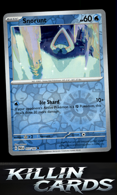 Reverse Holofoil Snorunt - 037/182 037/182 Pokemon Common SV04: Paradox Rift Car