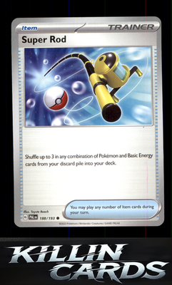 Super Rod - 188/193 188/193 Pokemon Common SV02: Paldea Evolved Card NM