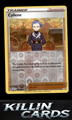 Reverse Holofoil Cyllene 138/189 Pokemon Uncommon SWSH10: Astral Radiance Card N