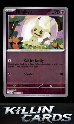 Reverse Holofoil Mimikyu 042/094 Pokemon Common ME02: Phantasmal Flames Card NM