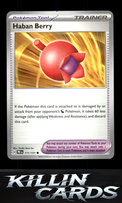 Haban Berry (Poke Ball Pattern) 111/131 Pokemon Common SV: Prismatic Evolutions